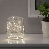 IKEA LEDFYR LED lighting chain with 24 lights- indoor silver-colour FREE SHIPPING